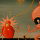 Illustration for article titled Trippy Re-Interpretations of Stan Lees Comic Book Characters at Art Show